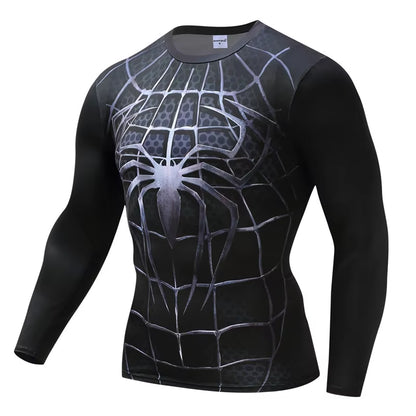 Anime 3D Printed Tshirts Men Compression Shirts Long Sleeve Tops Fitness T-Shirts Slim Tights Tee Male Cosplay Costume Tights